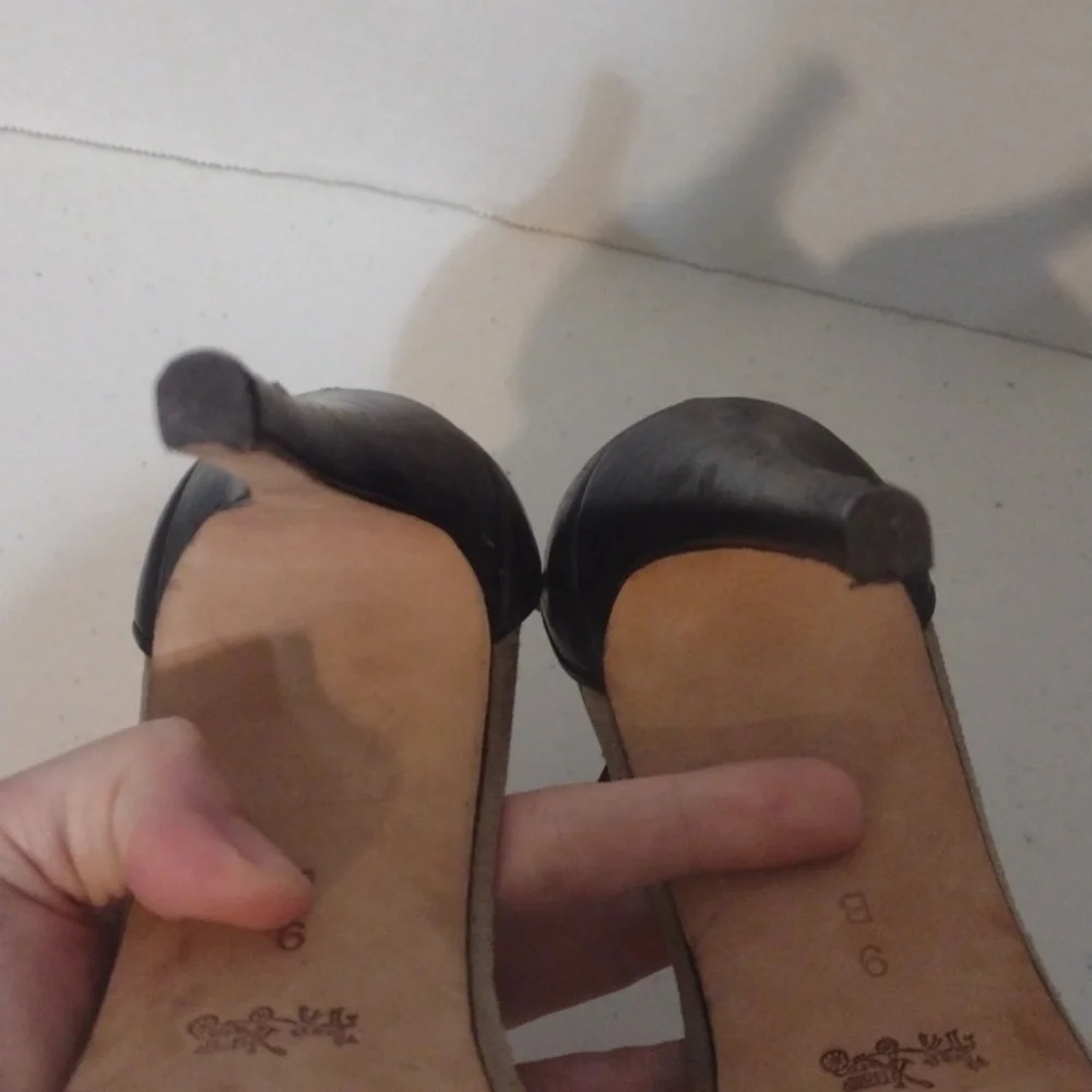 Coach bedazzled high heels size 9